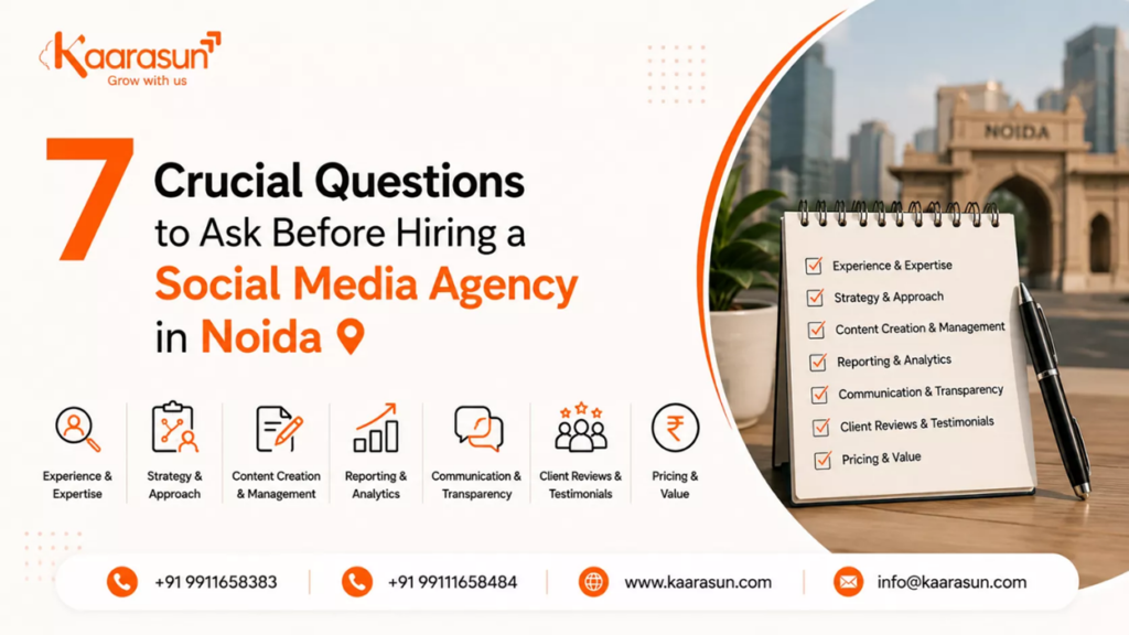 7 Crucial Questions to Ask Before Hiring a Social Media Agency Noida