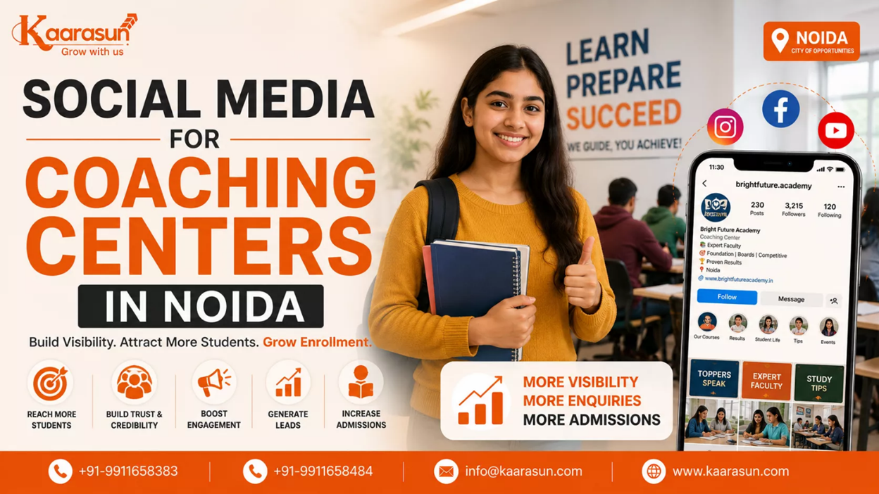 social media for coaching centers in Noida