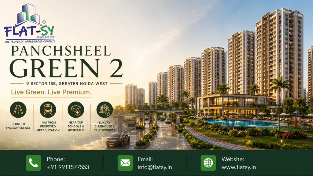 The flats in Panchsheel Green 2 in Noida.